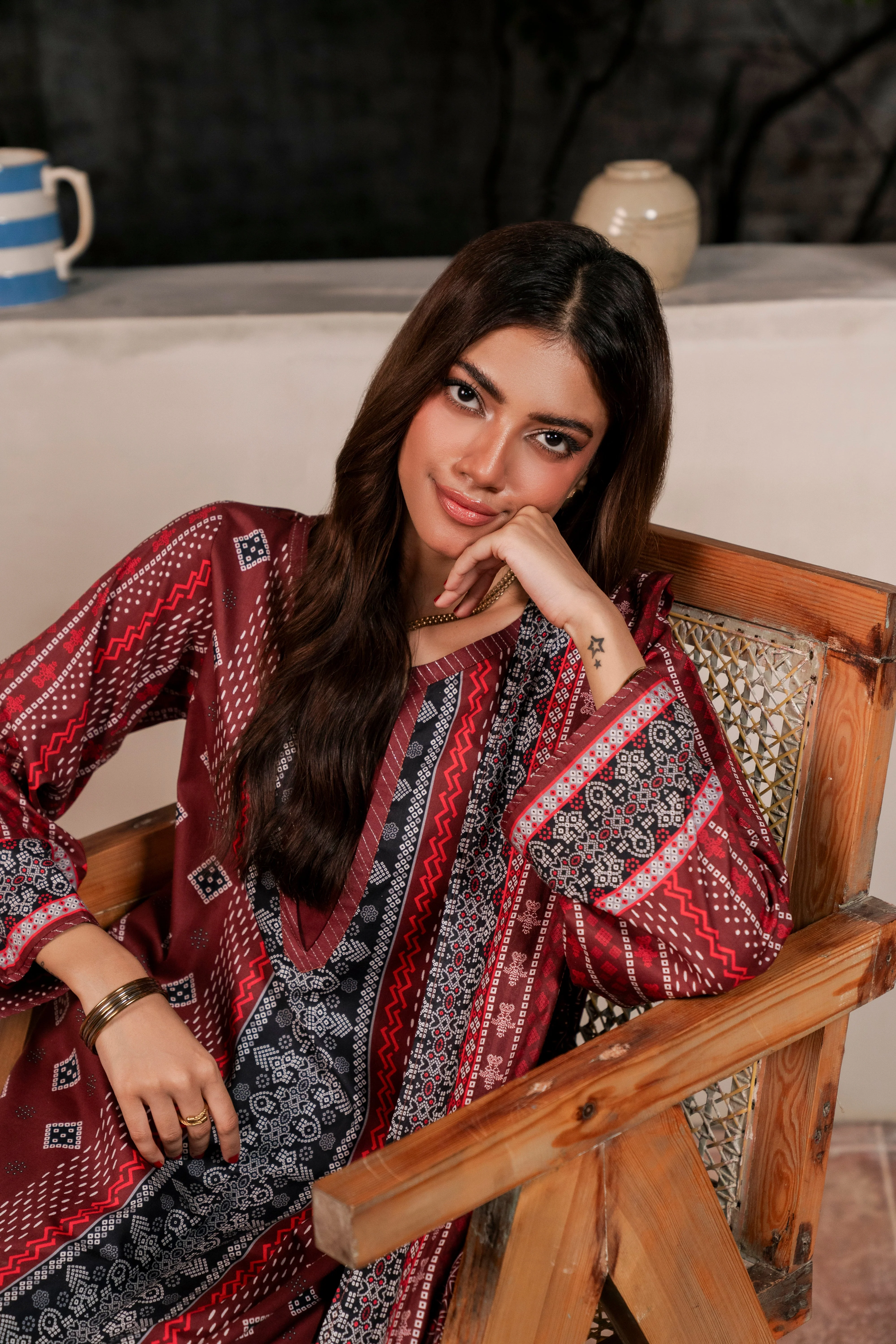 Resham Printed Cambric 3 Pcs - Image 3