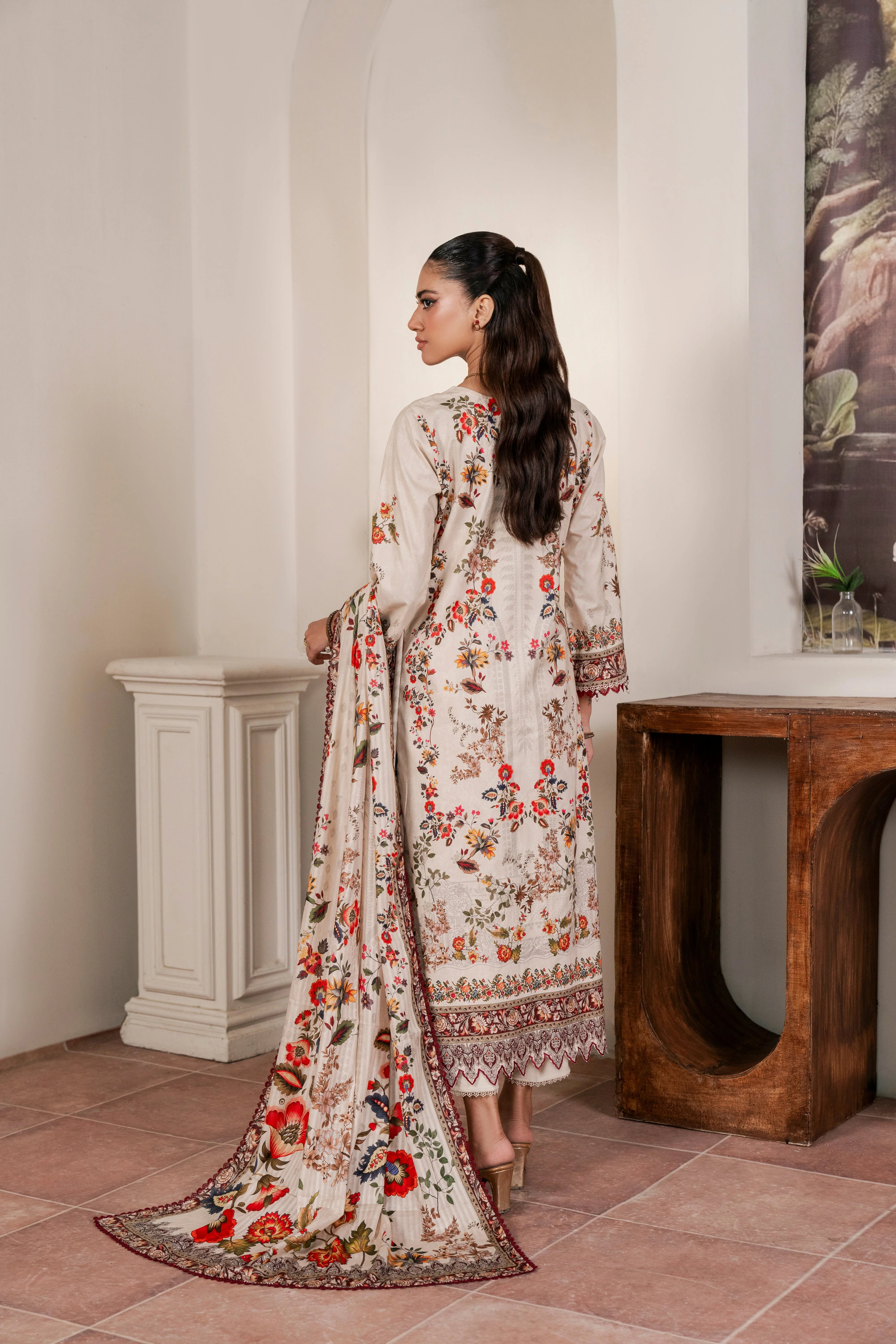 Resham Printed Cambric 3 Pcs - Image 2