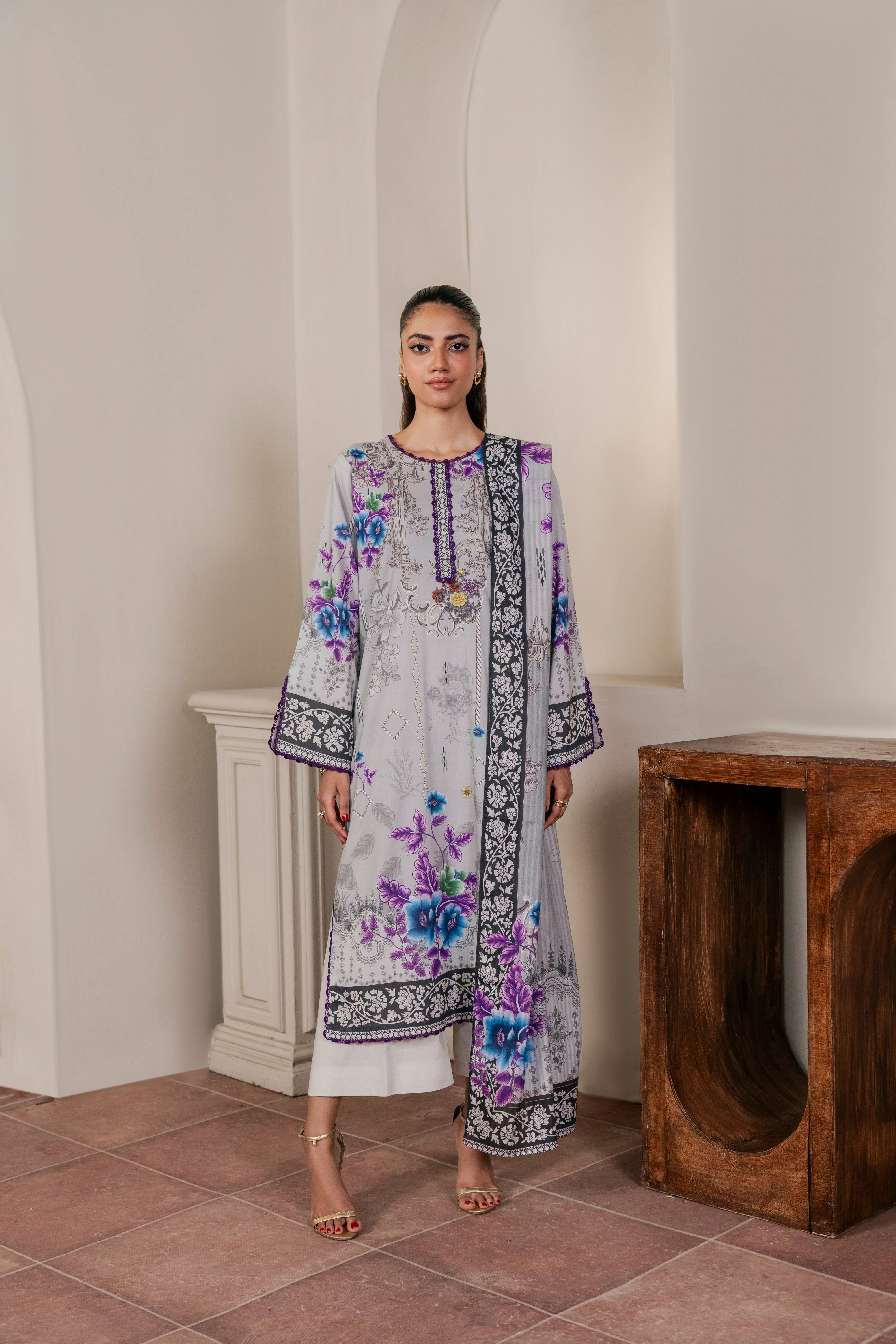 Resham Printed Cambric 3 Pcs
