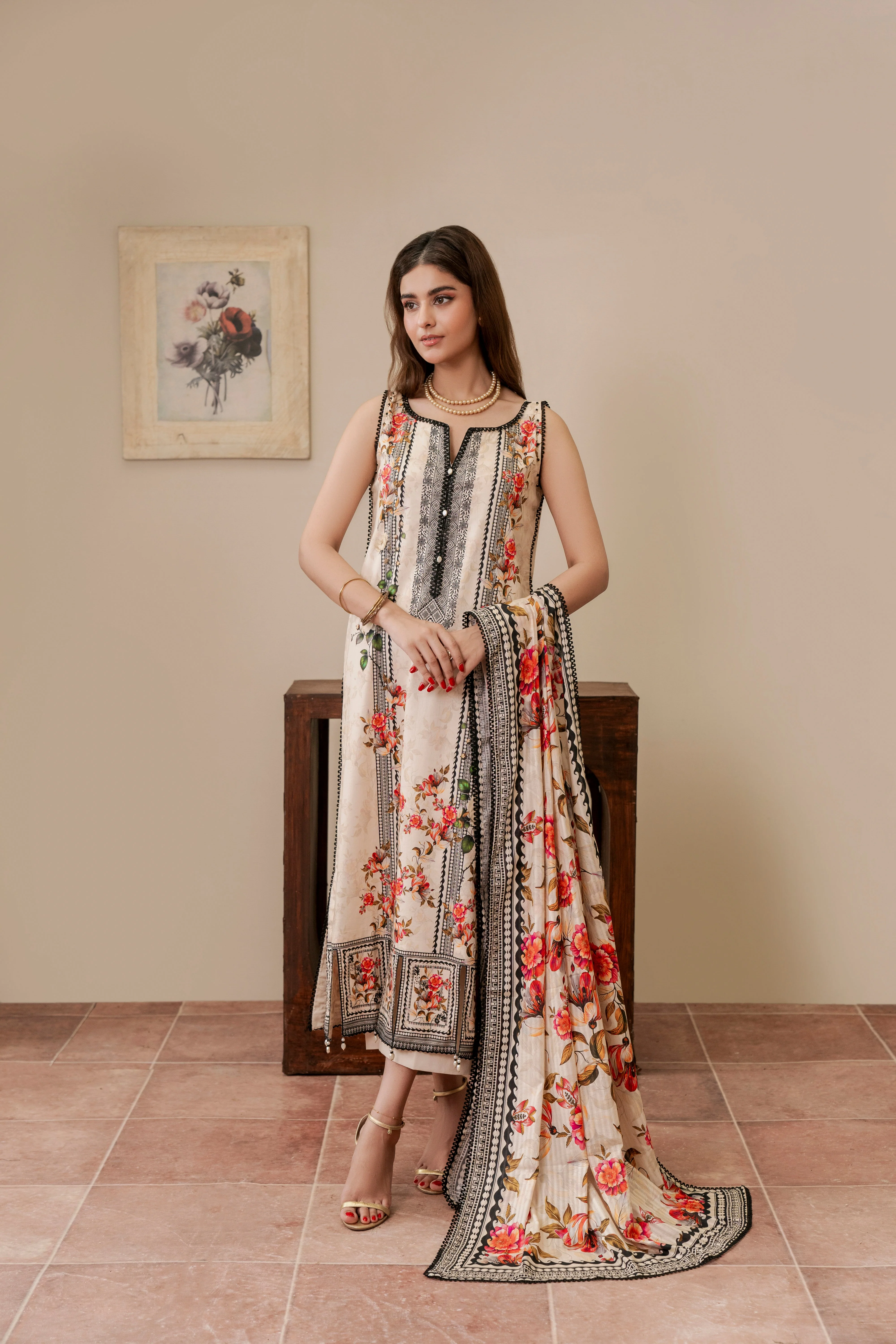 Resham Printed Cambric 3 Pcs - Image 5