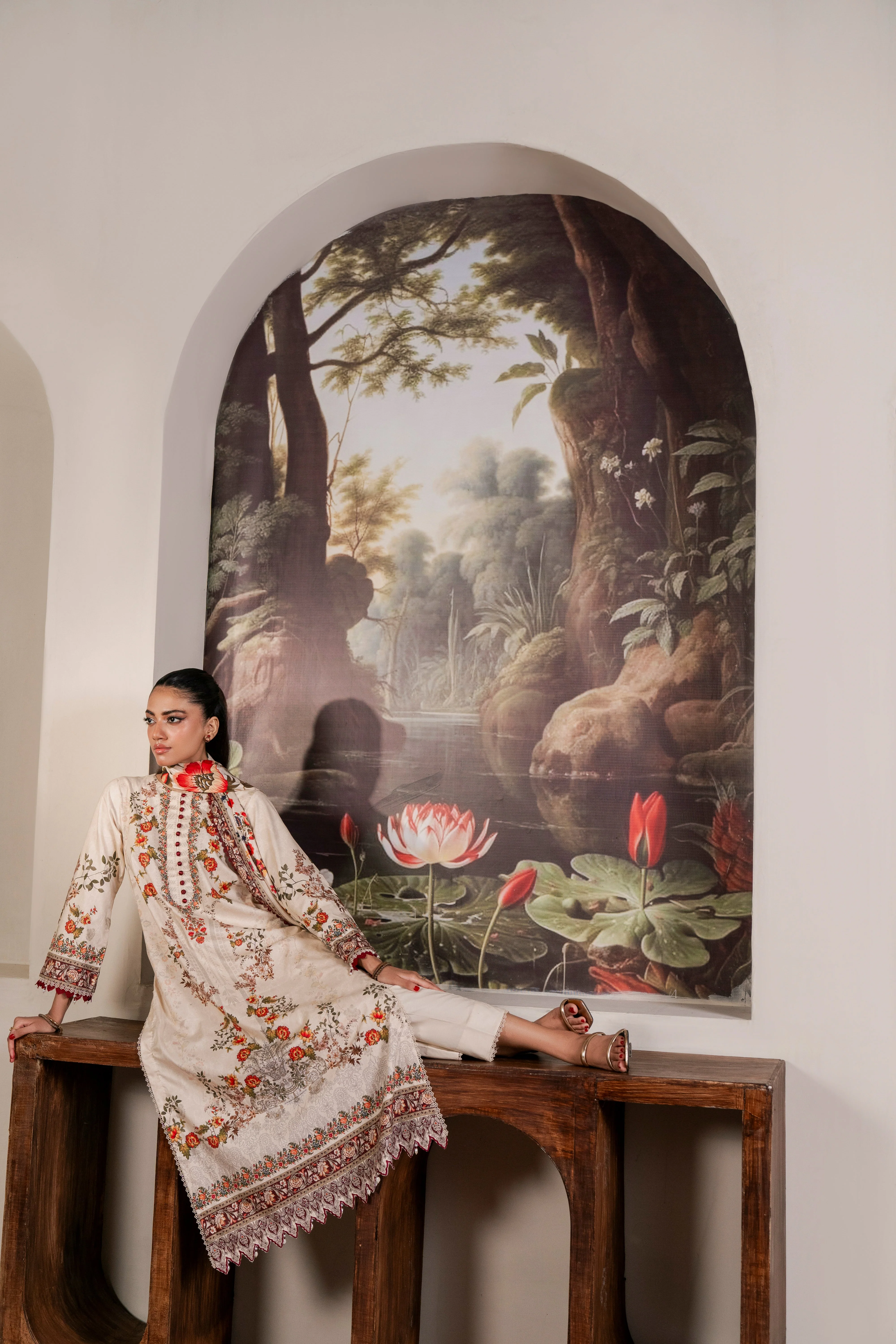 Resham Printed Cambric 3 Pcs - Image 6