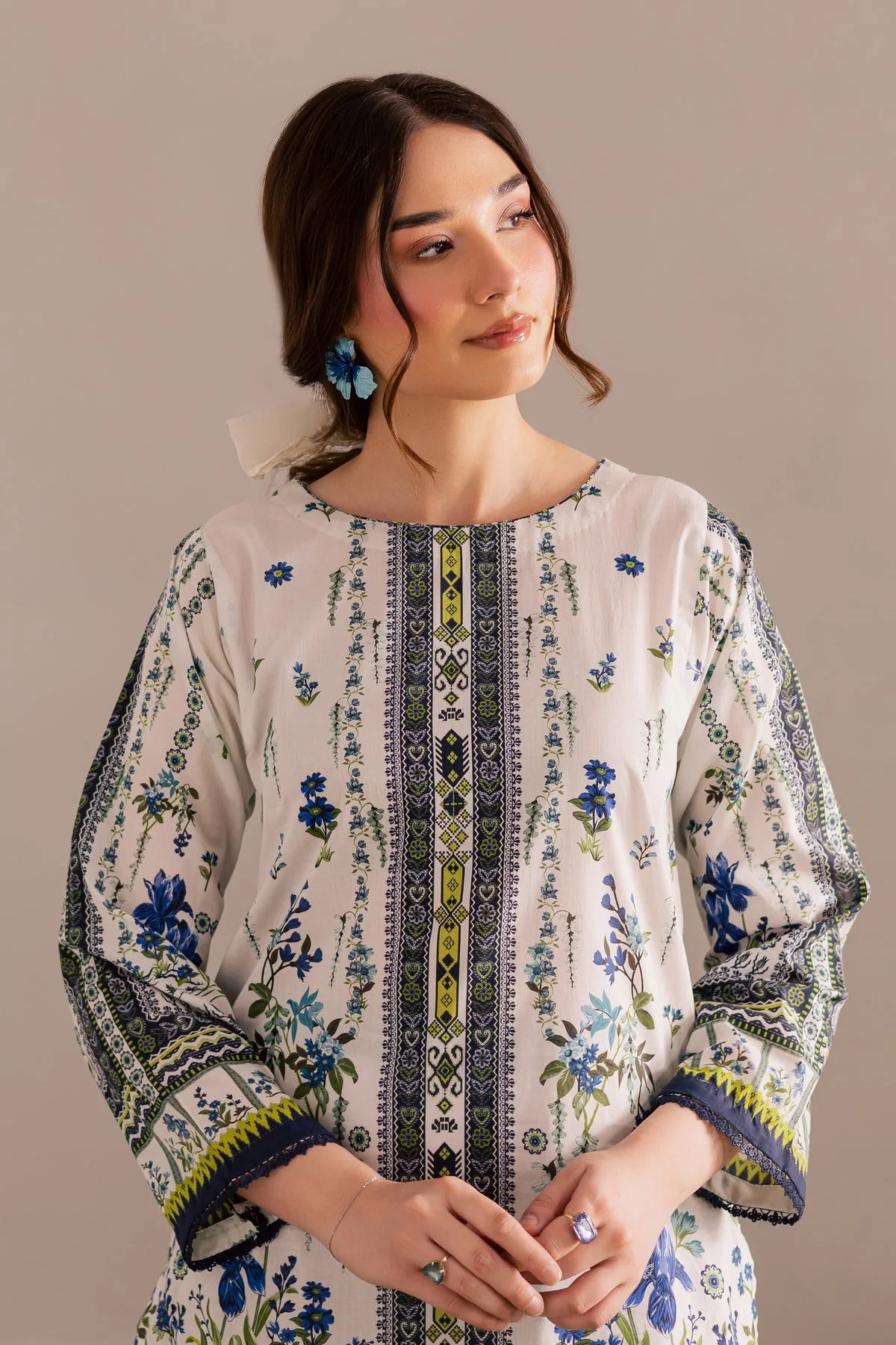 Reyna 2Pc - Printed Lawn Dress - Image 3