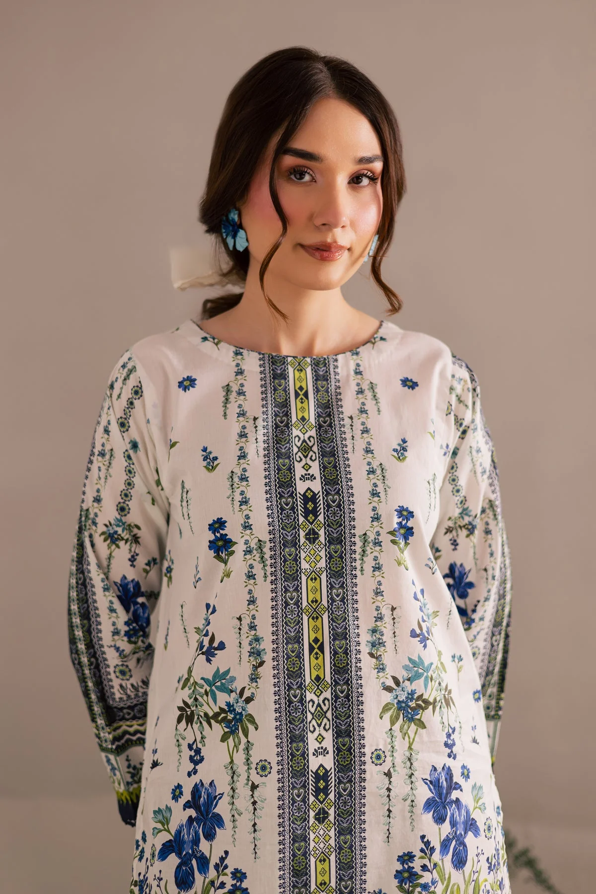 Reyna 2Pc - Printed Lawn Dress - Image 4