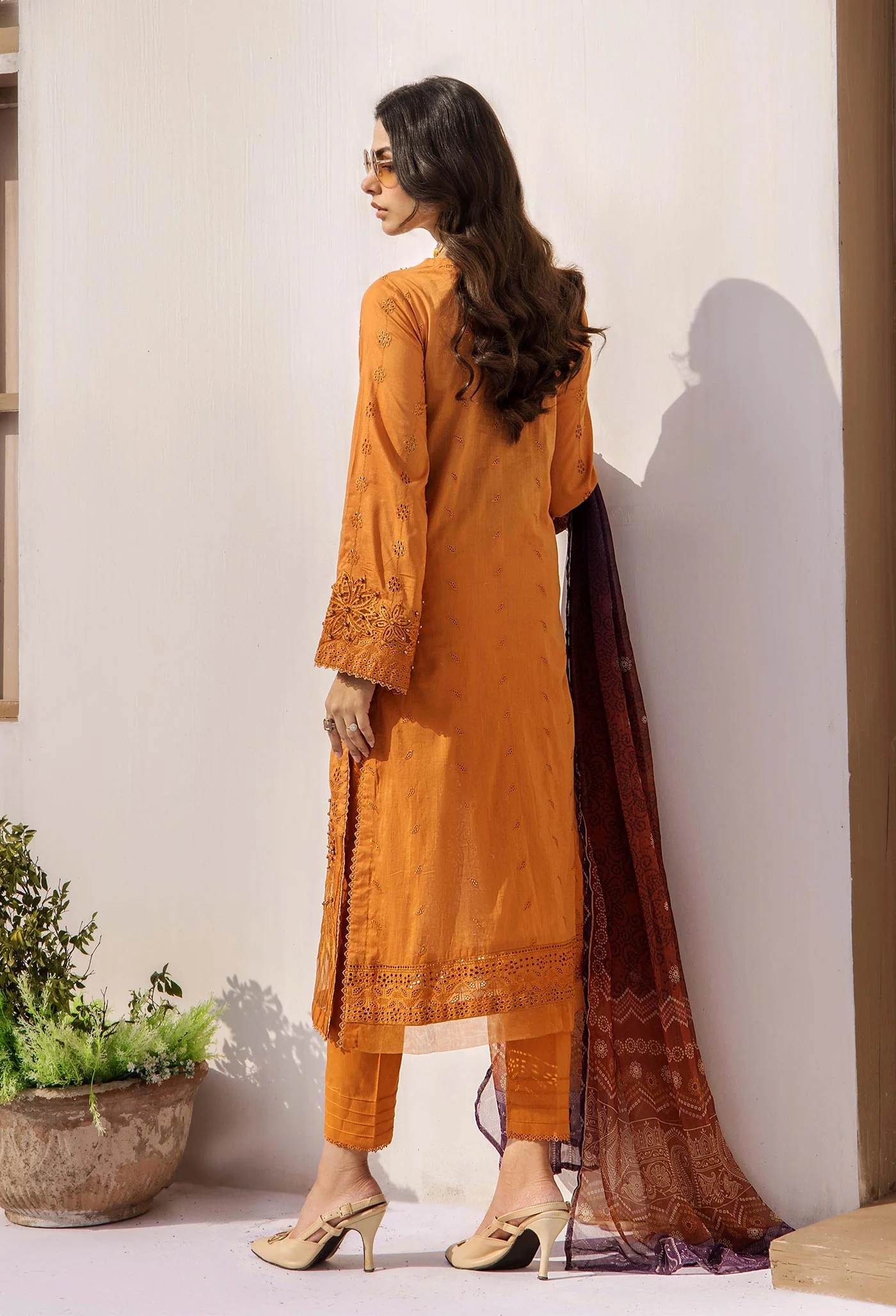 Rumi Schiffli Embroidered Lawn - Image 2