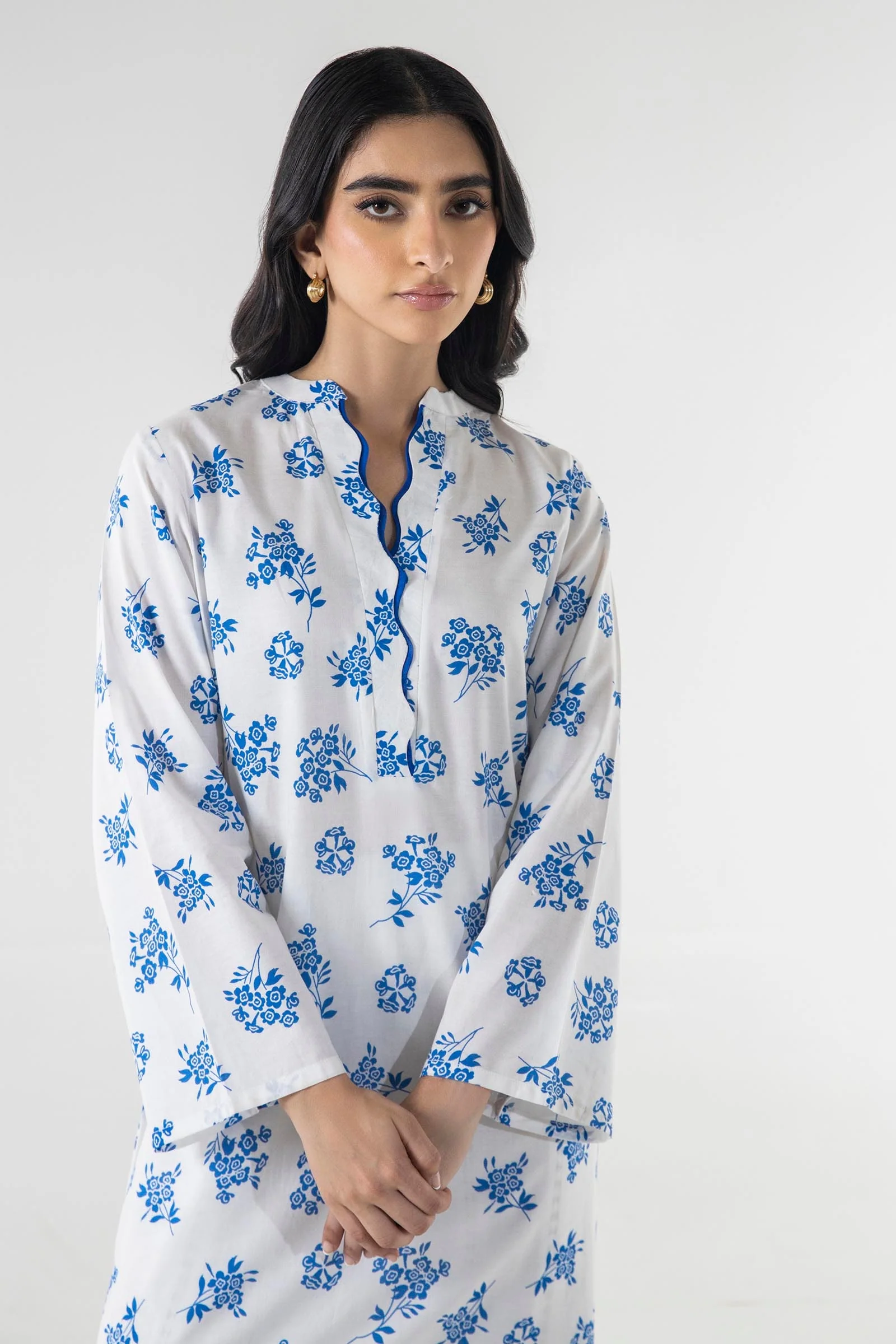 SANA SAFINAZ PRET SHIRT || SS24BSP217 - Image 3