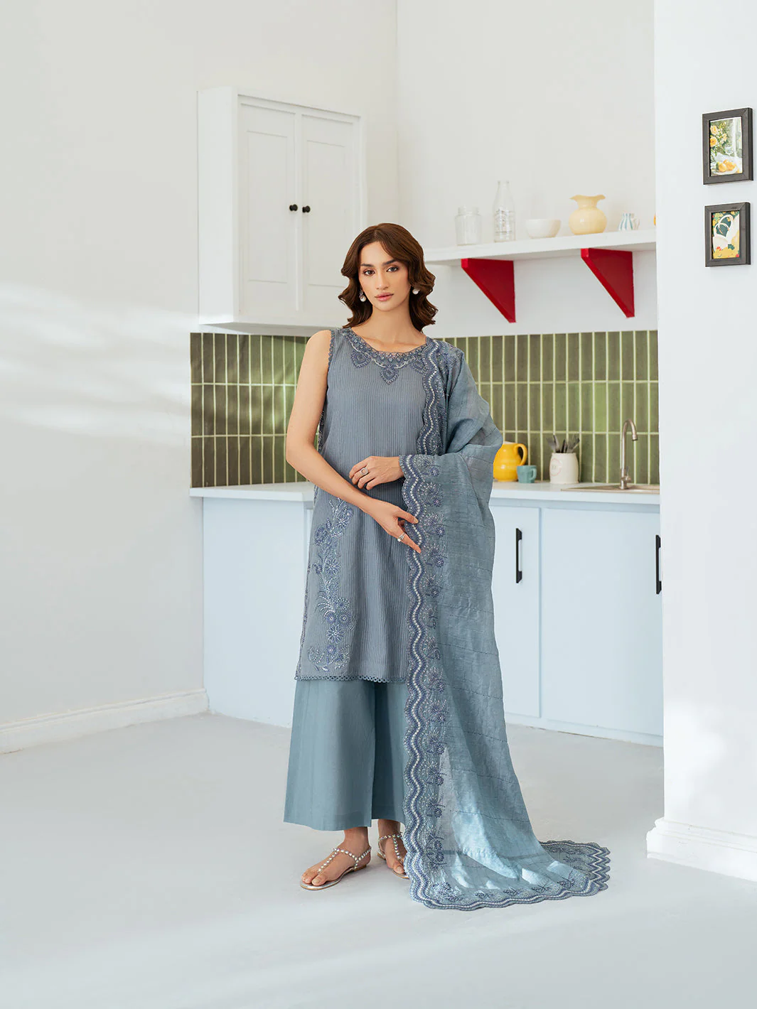 Sera Lawn Unstitched 3 PC - Image 8