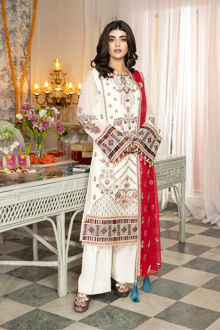 Shagun Embroidered Chiffon - Image 3