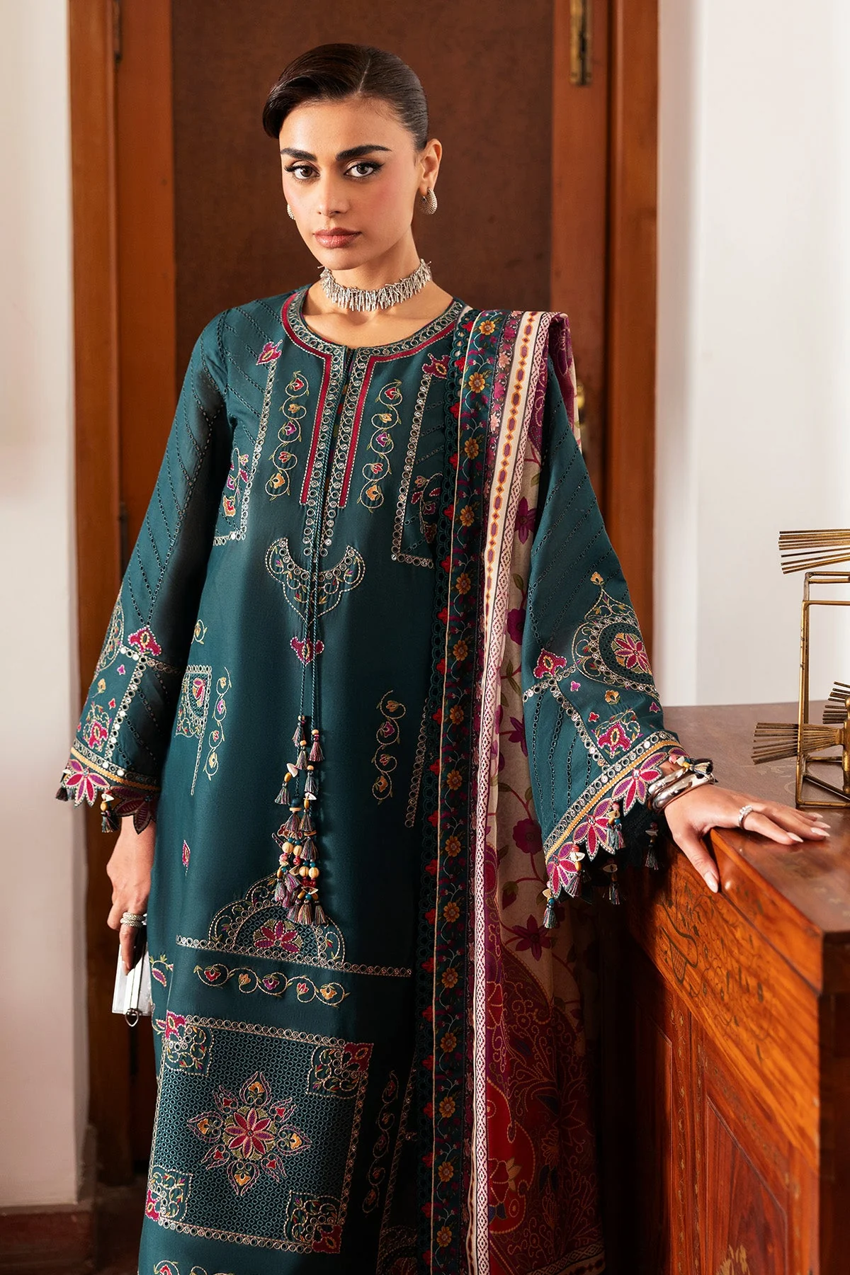 SHAHKAAR Embroidered Luxury Lawn - Image 6
