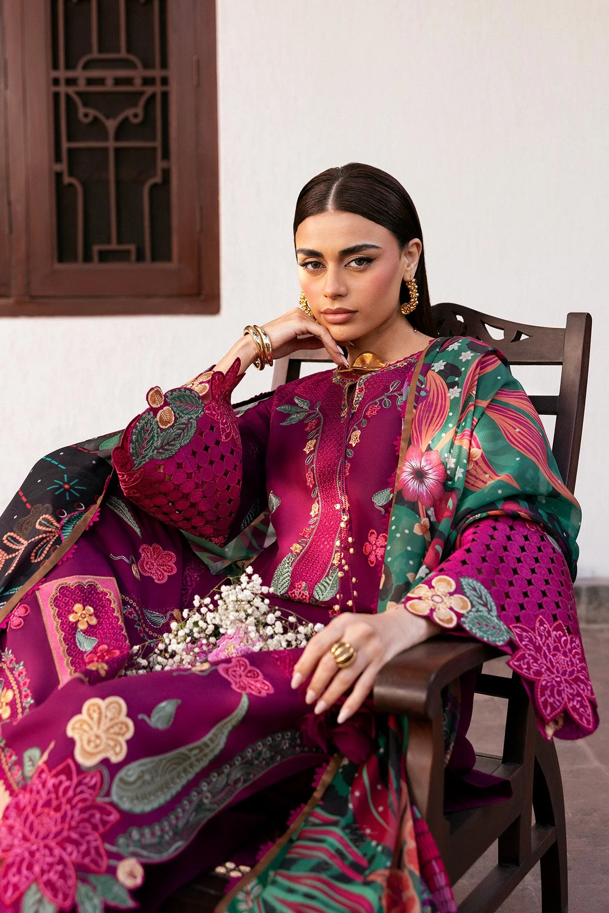 SHAHKAAR Embroidered Luxury Lawn - Image 8