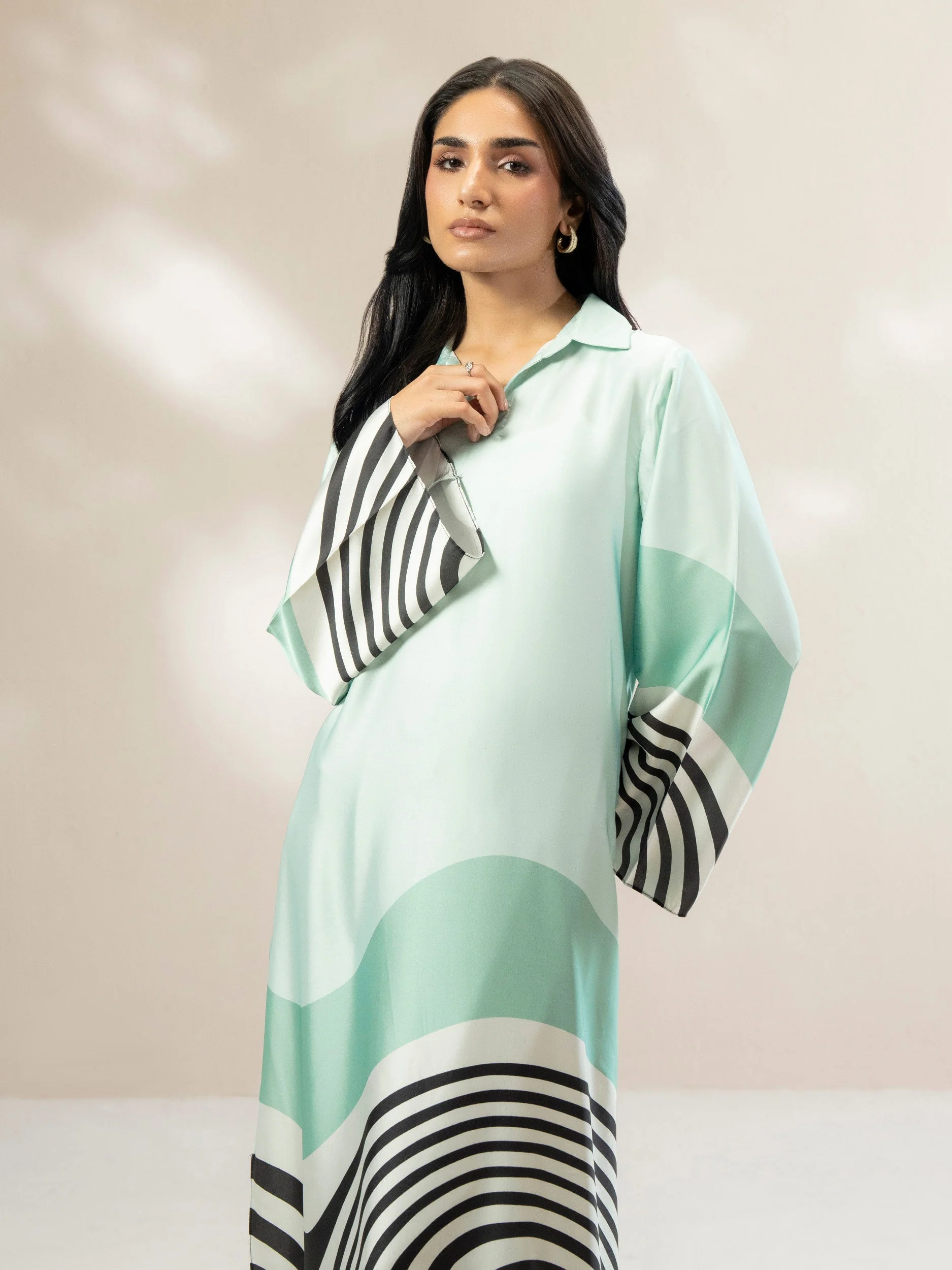 Silk Shirt-Printed (Pret) - Image 4