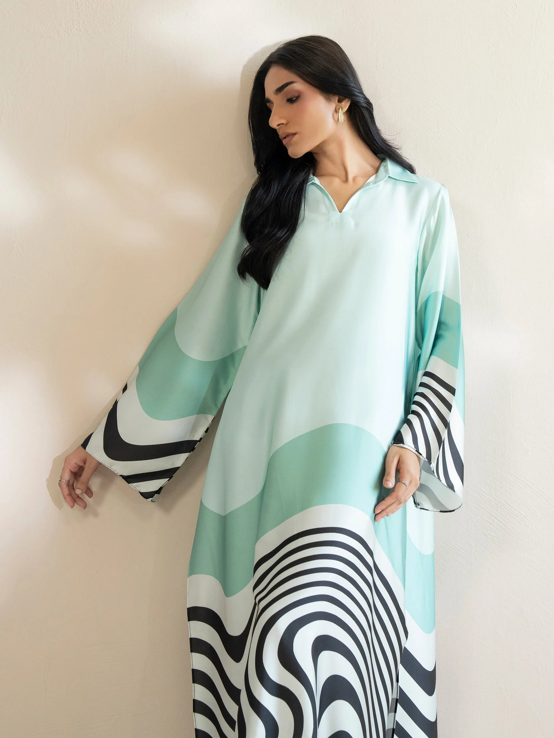 Silk Shirt-Printed (Pret) - Image 5