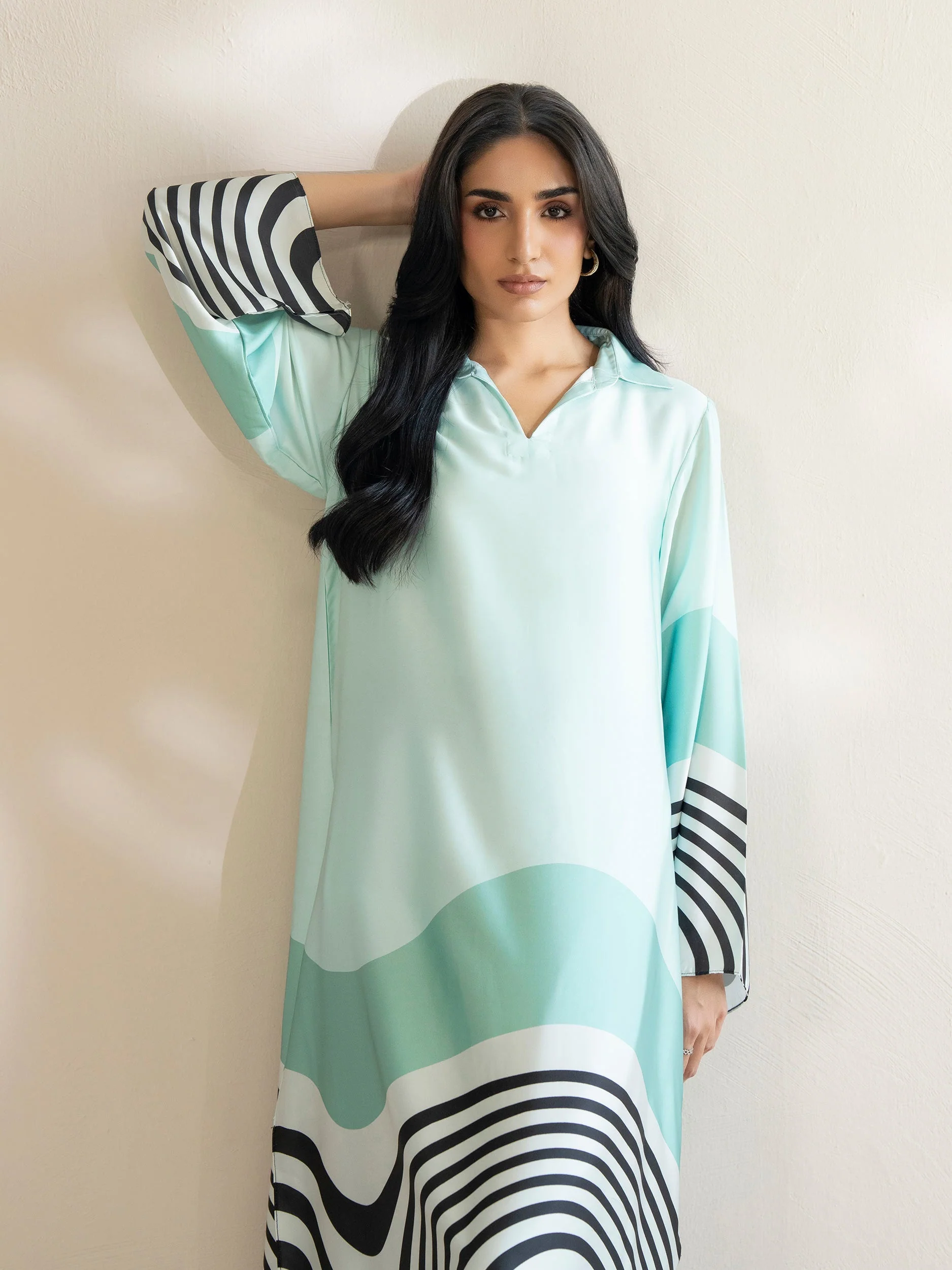 Silk Shirt-Printed (Pret) - Image 6