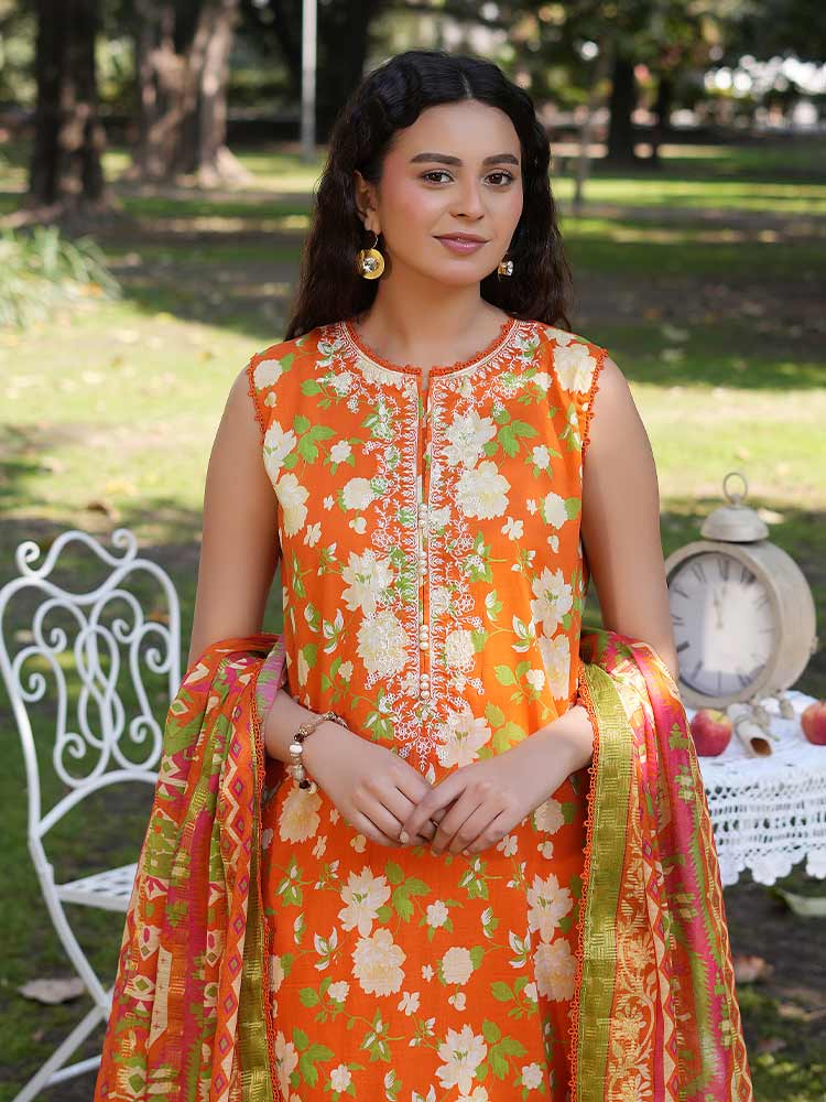 SILSILA 3-Piece Unstitched Digital Printed Lawn Suit - Image 3