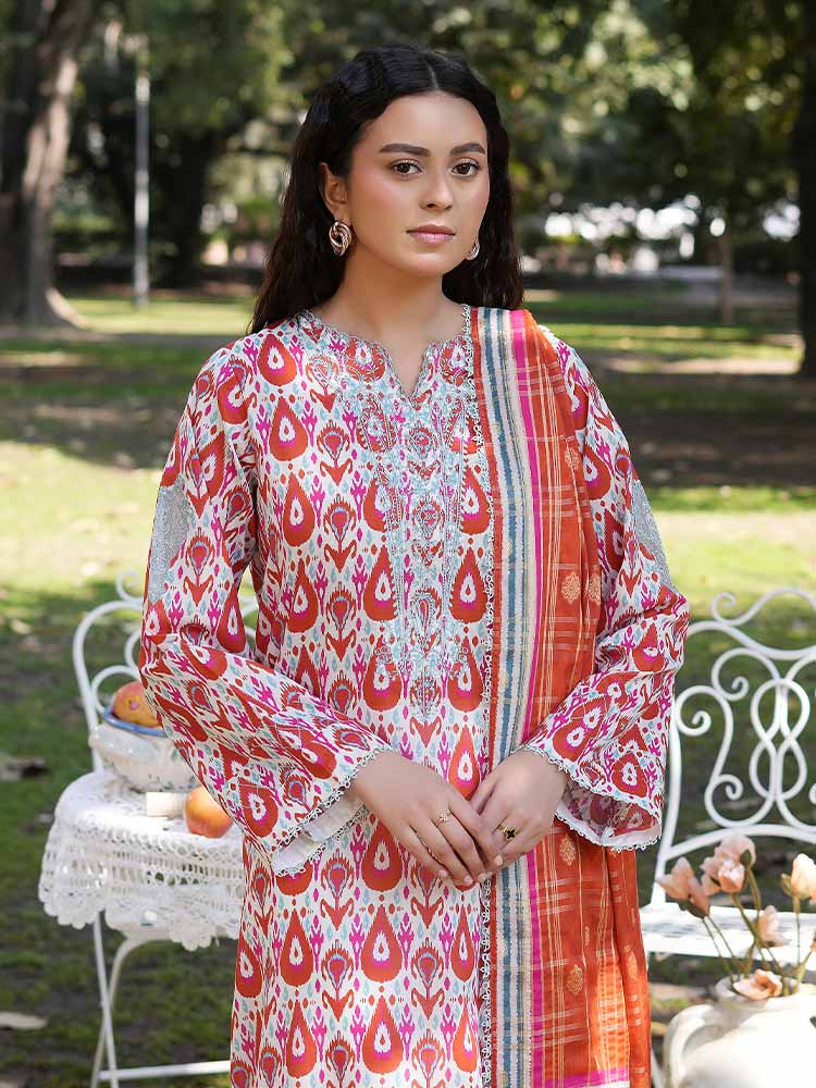 SILSILA 3-Piece Unstitched Digital Printed Lawn Suit - Image 3