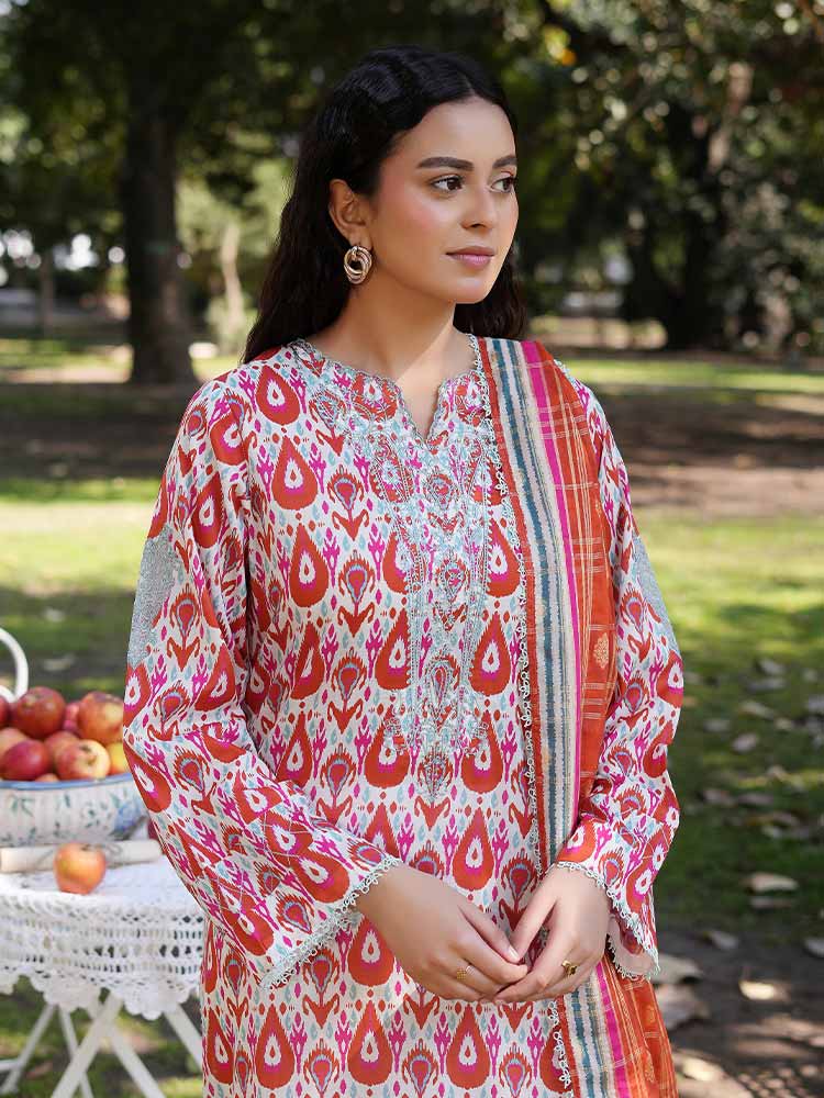 SILSILA 3-Piece Unstitched Digital Printed Lawn Suit - Image 4
