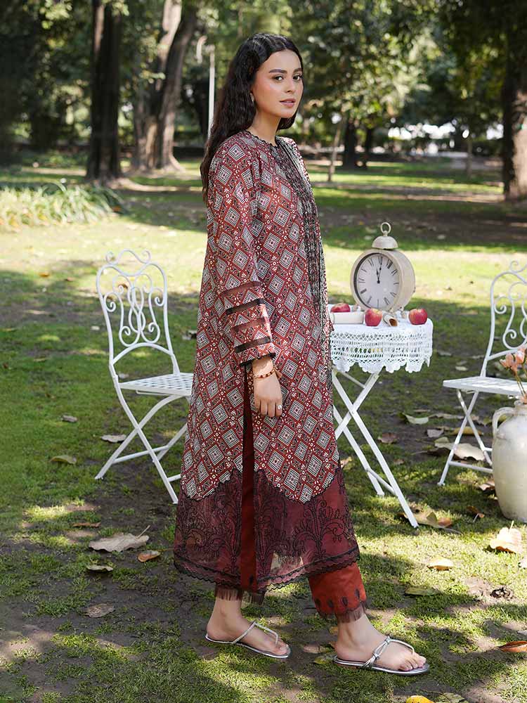SILSILA 3-Piece Unstitched Digital Printed Lawn Suit - Image 3