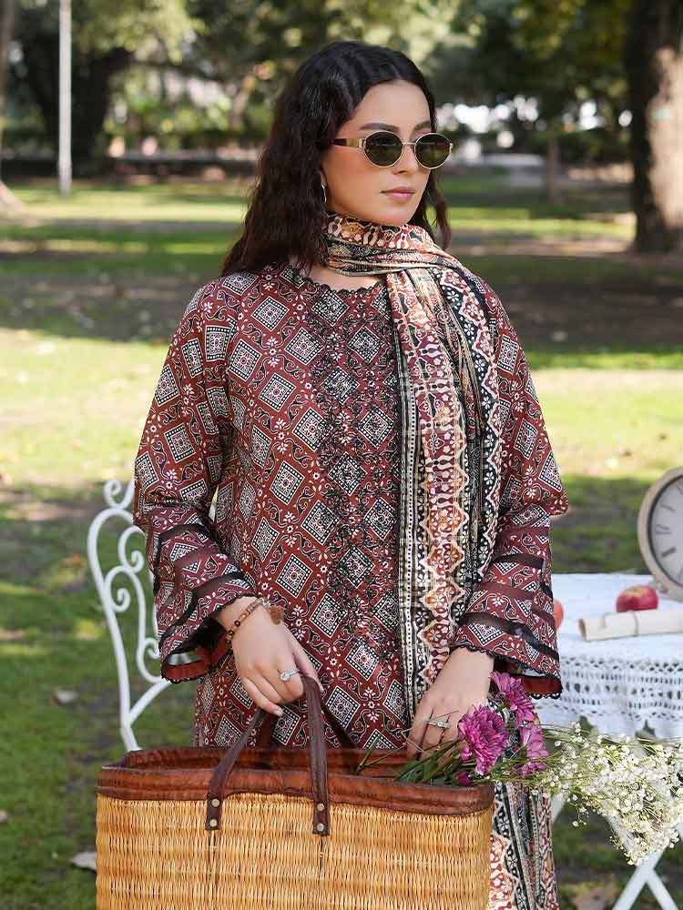 SILSILA 3-Piece Unstitched Digital Printed Lawn Suit - Image 5