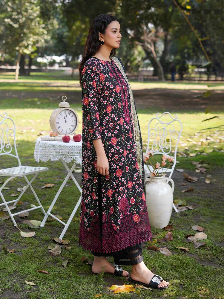SILSILA 3-Piece Unstitched Digital Printed Lawn Suit - Image 4