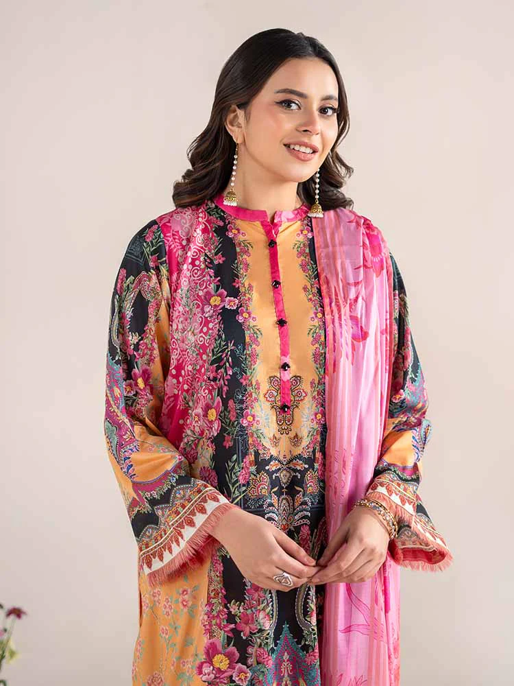 SOHO 3-Piece Unstitched Digital Printed Lawn Suit - Image 6