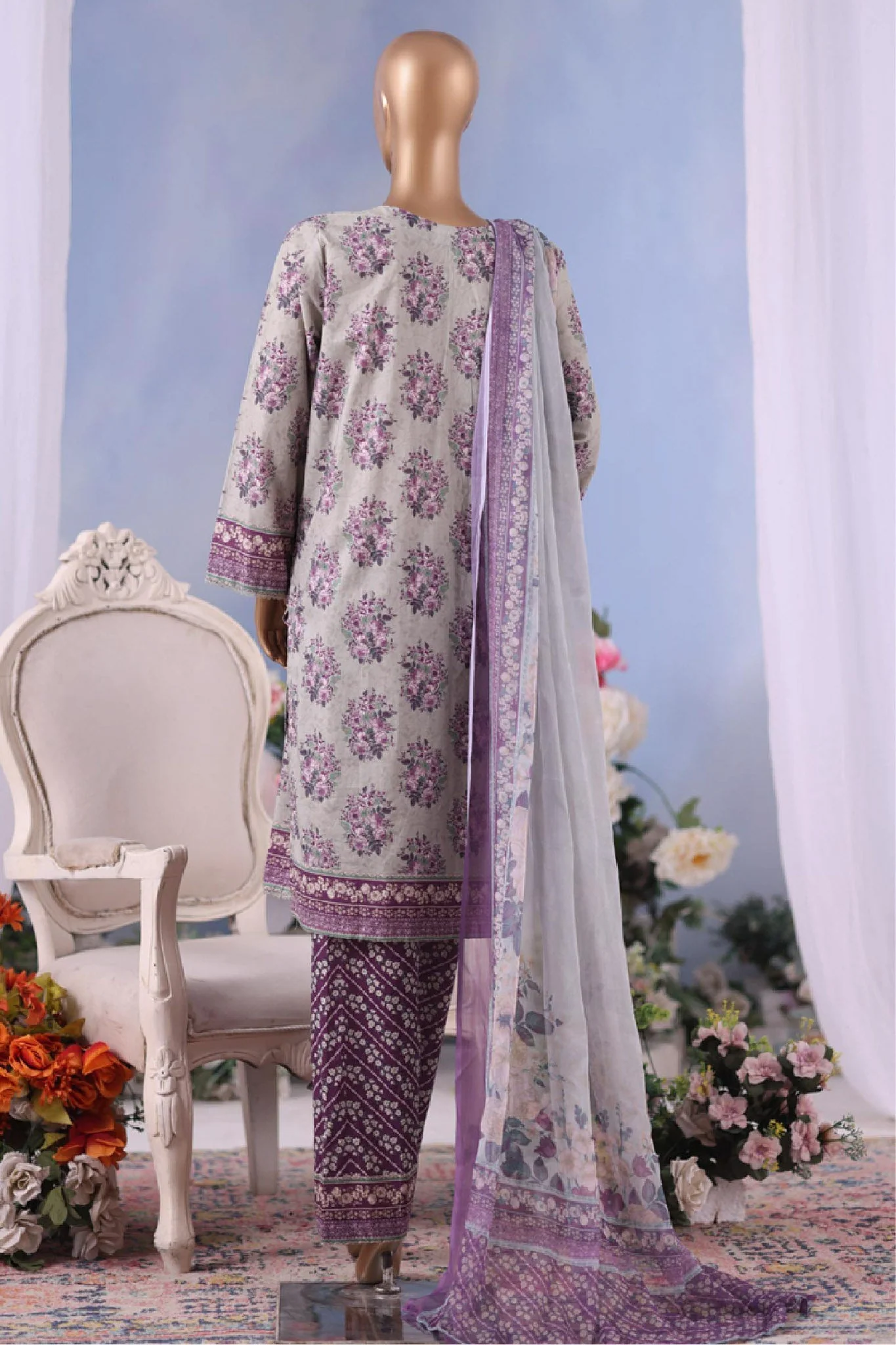 Stitched 3 Piece Exclusive Printed - Image 2