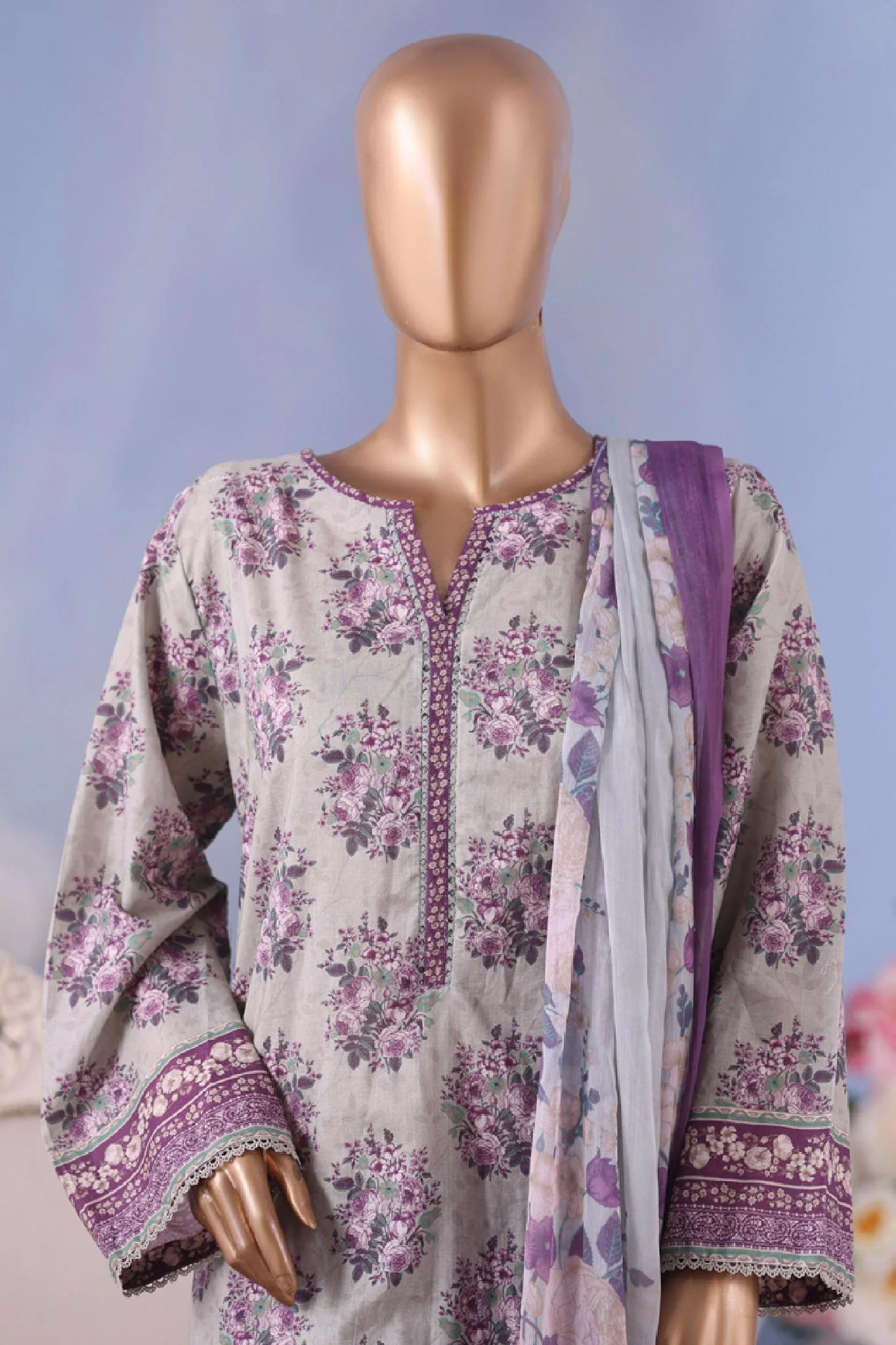 Stitched 3 Piece Exclusive Printed - Image 3
