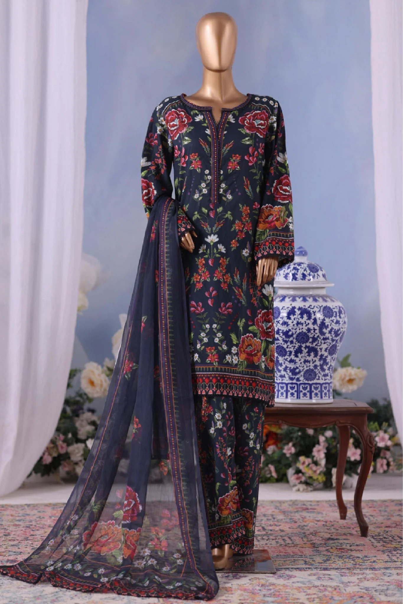 Stitched 3 Piece Exclusive Printed
