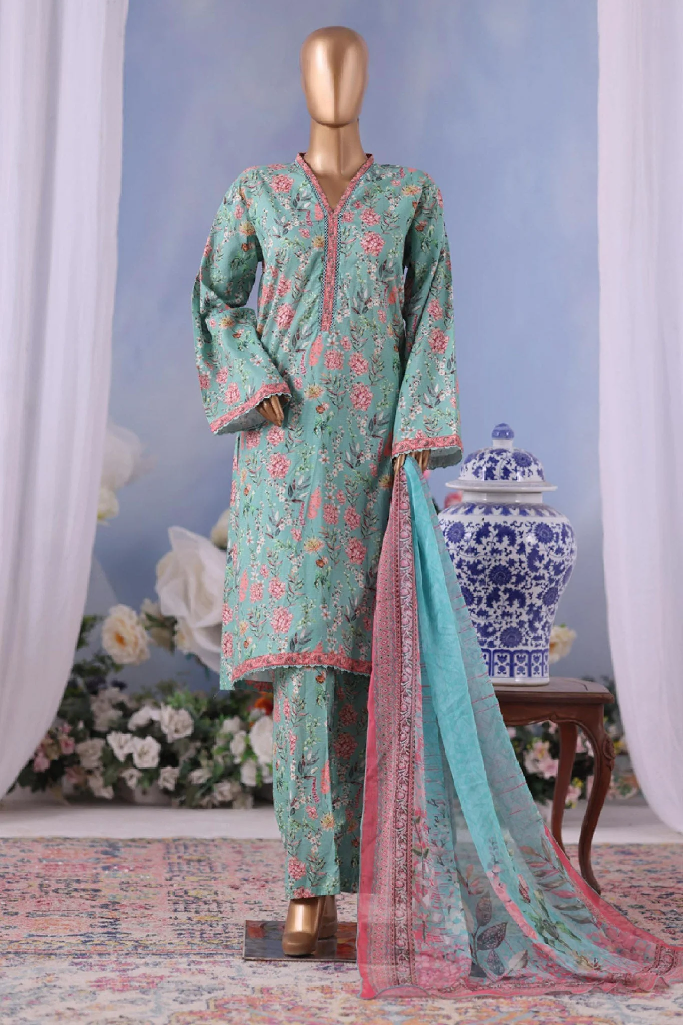 Stitched 3 Piece Exclusive Printed