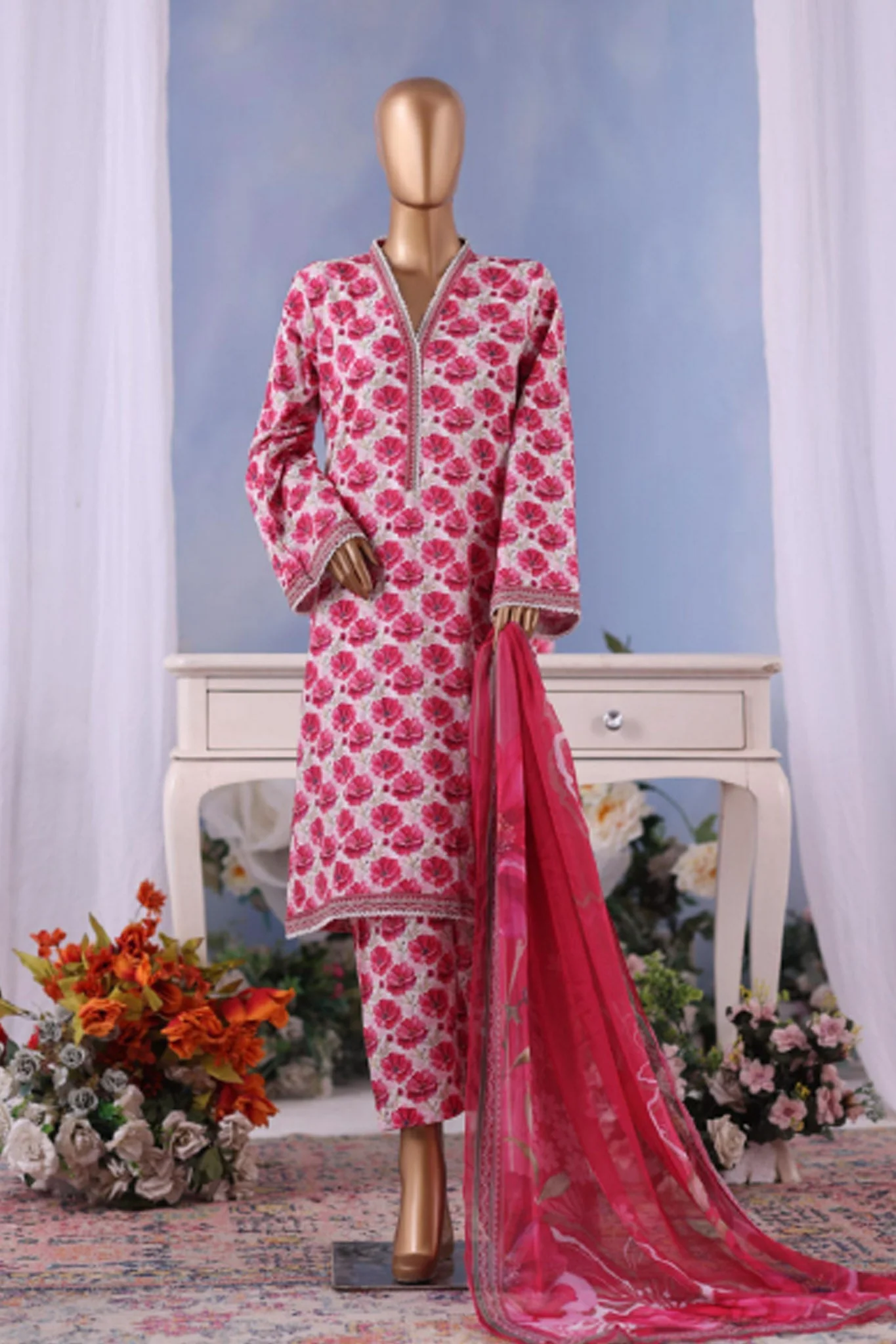 Stitched 3 Piece Exclusive Printed