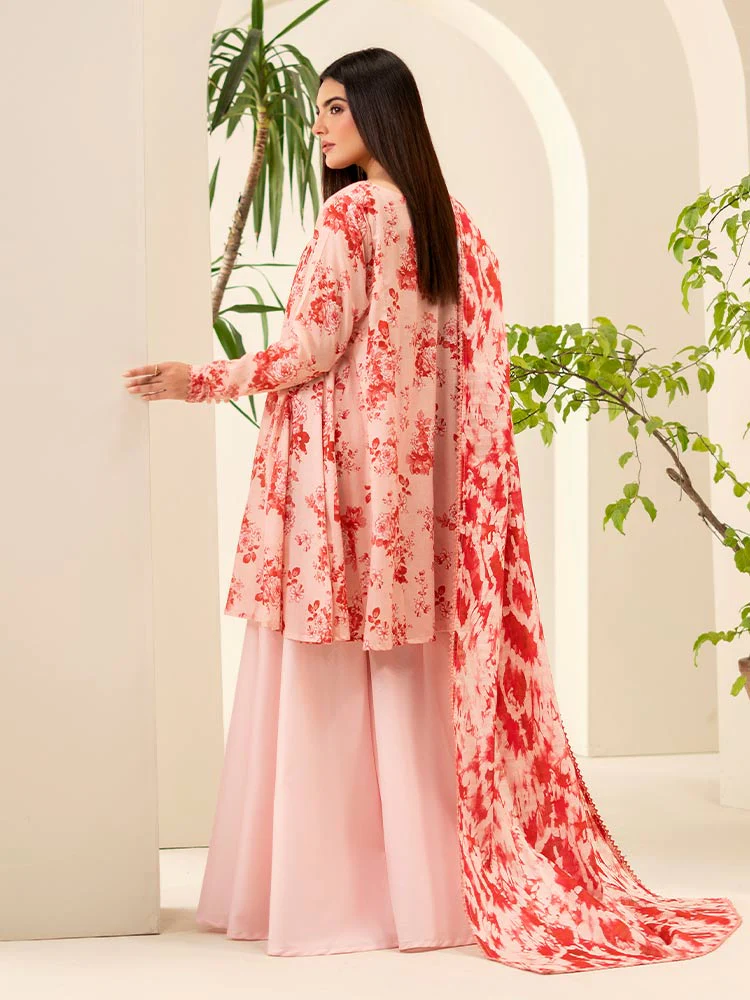 SUHA 3-Piece Unstitched Digital Printed Lawn Suit - Image 2