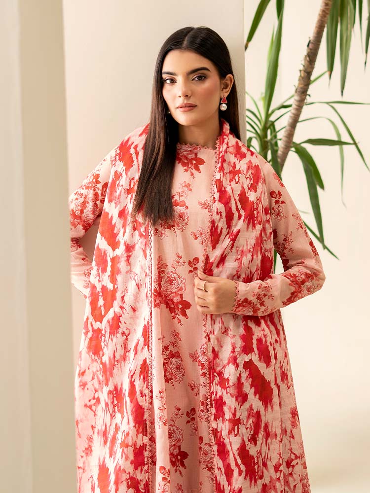 SUHA 3-Piece Unstitched Digital Printed Lawn Suit - Image 5