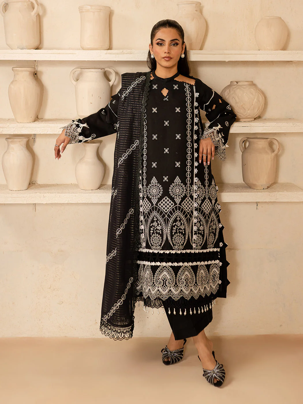 Summer Embroidered  Garden Lawn - Image 8
