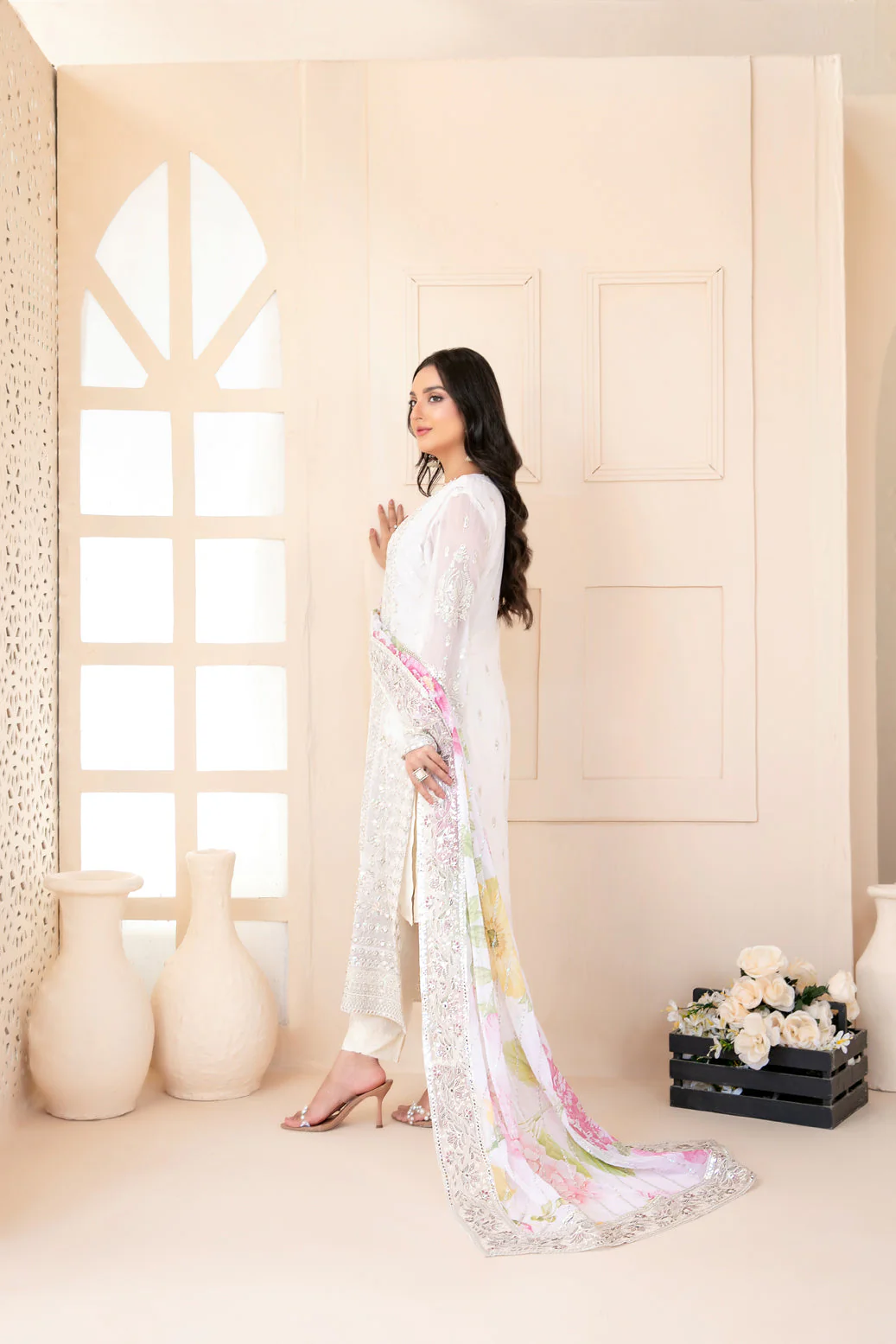 Sunehri 3 Piece Semi-Stitched Collection - Image 2