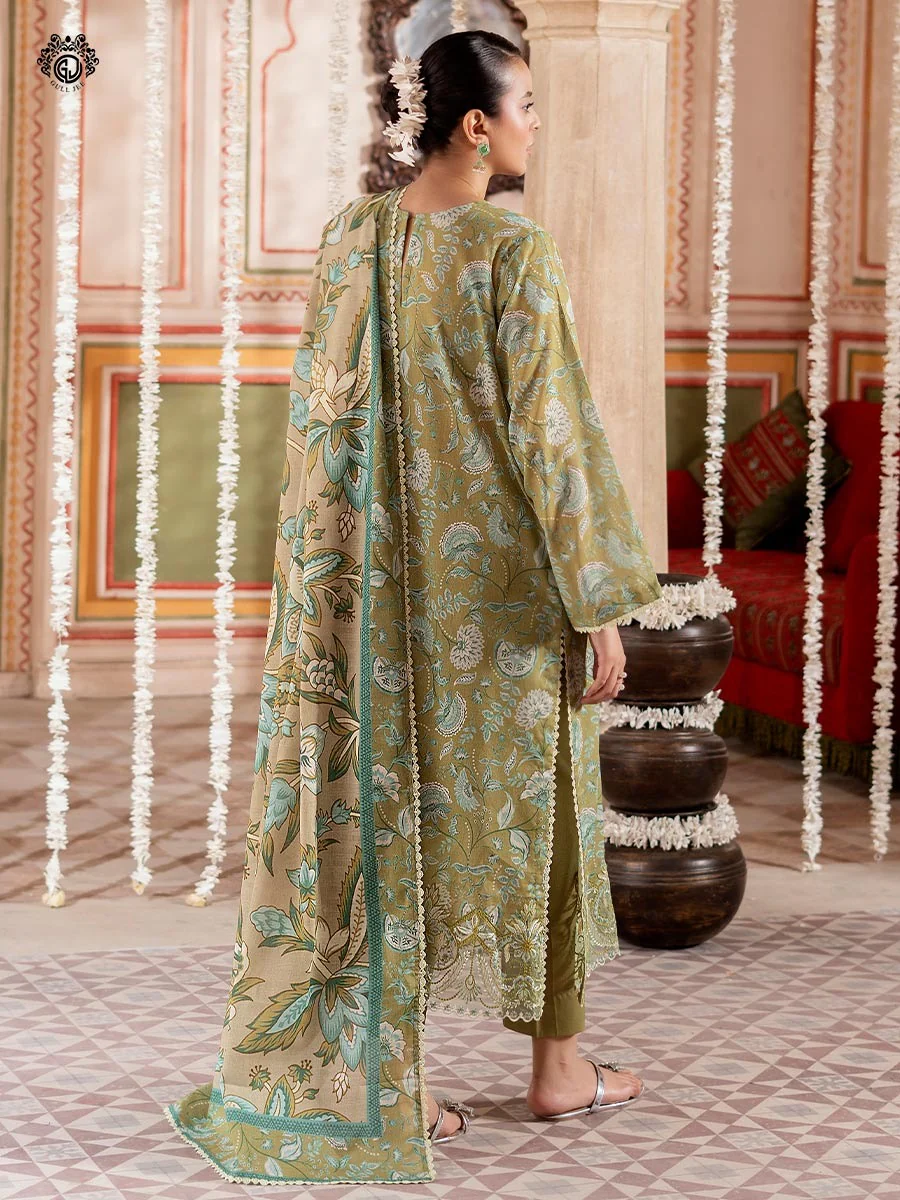Tabeer Unstitched Lawn 3 PC - Image 2