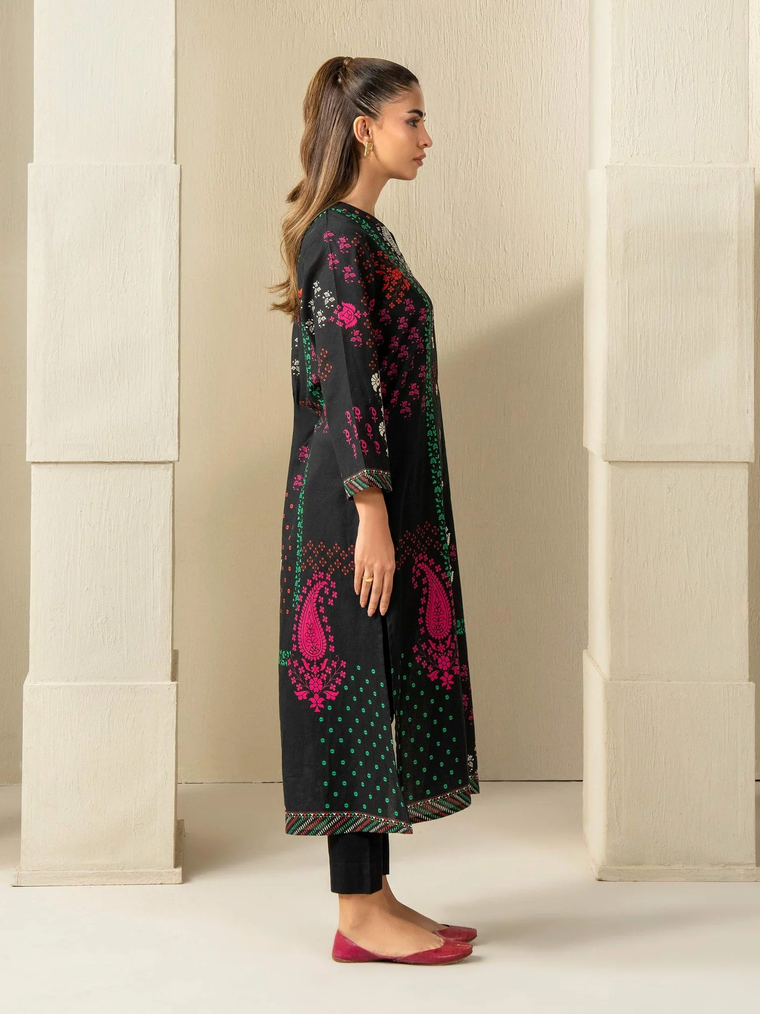 Textured Cotton Shirt-Printed (Unstitched) - Image 3