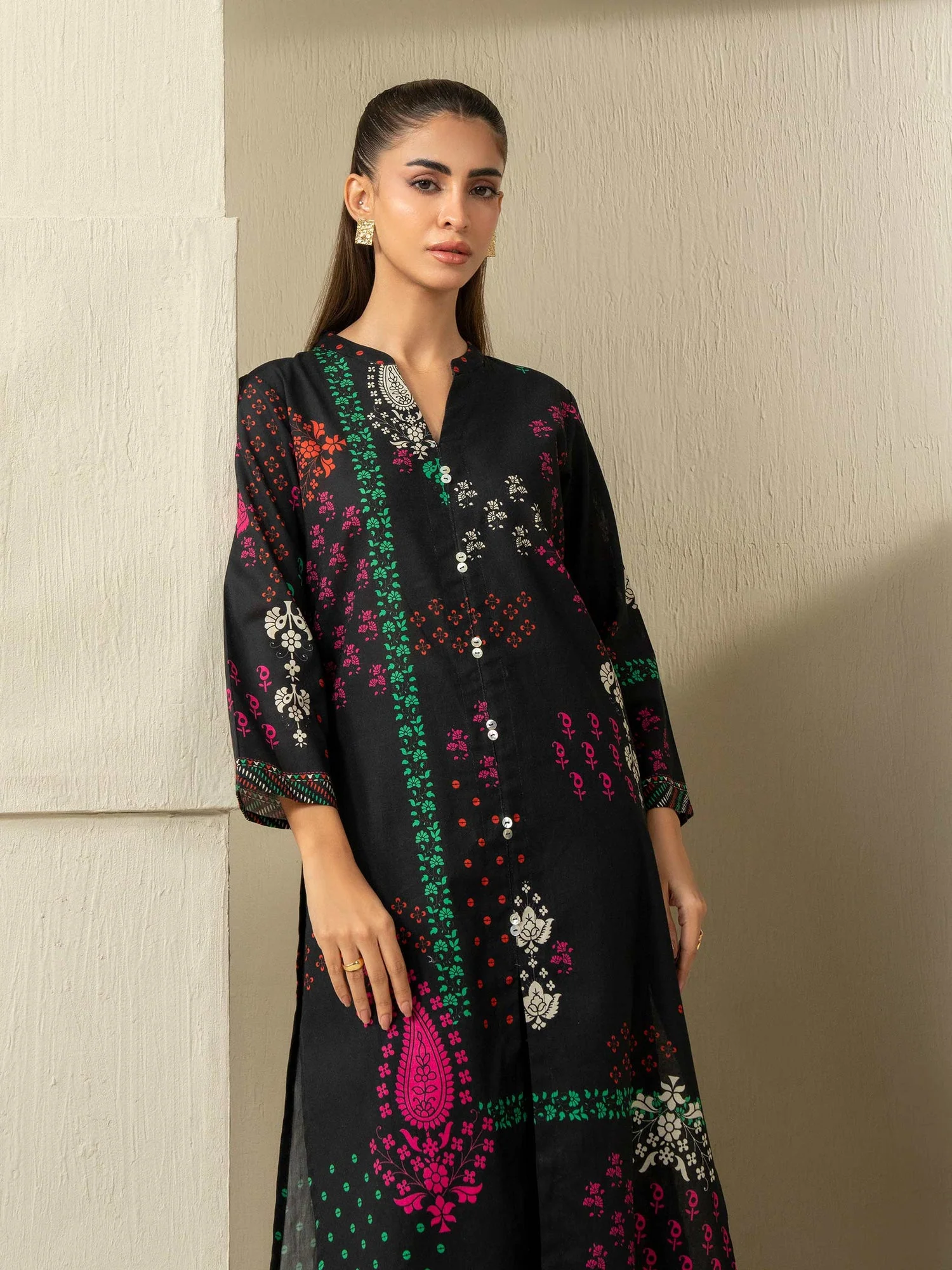 Textured Cotton Shirt-Printed (Unstitched) - Image 5