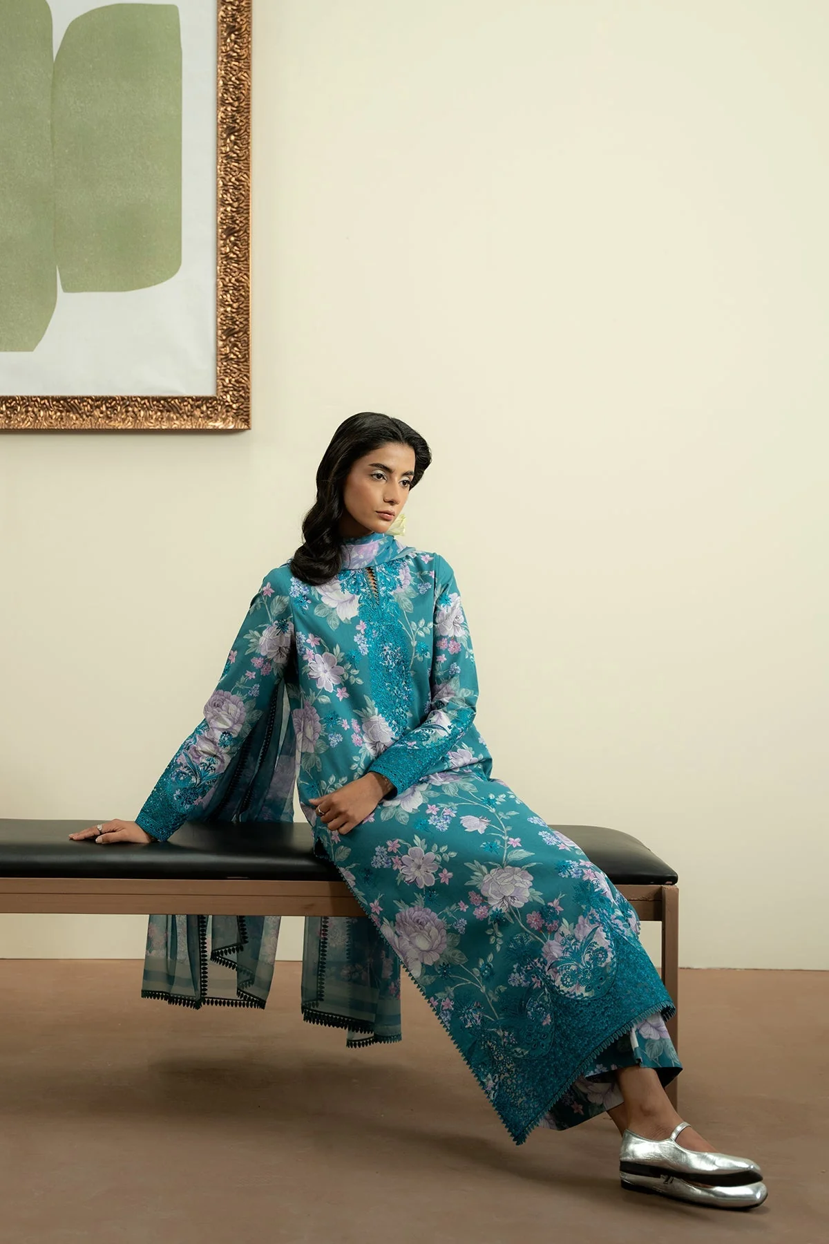 The Bare Minimum Embroidered Lawn - Image 3
