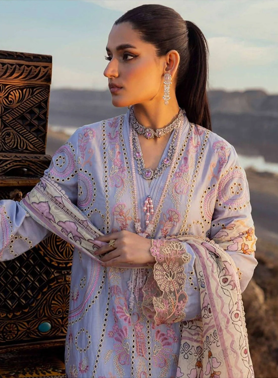 Traditional Attire Unstitched Lawn - Image 3