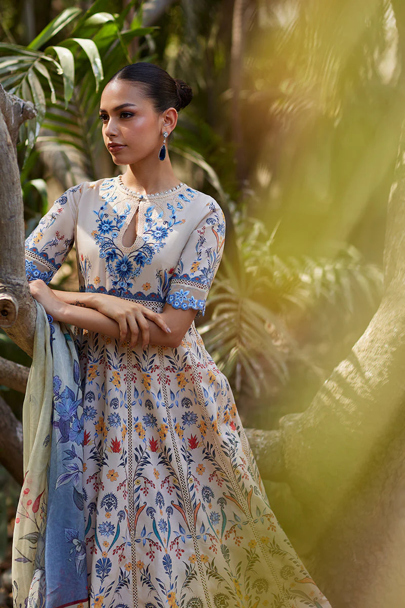 Unstitched Chikankari Lawn - Image 4
