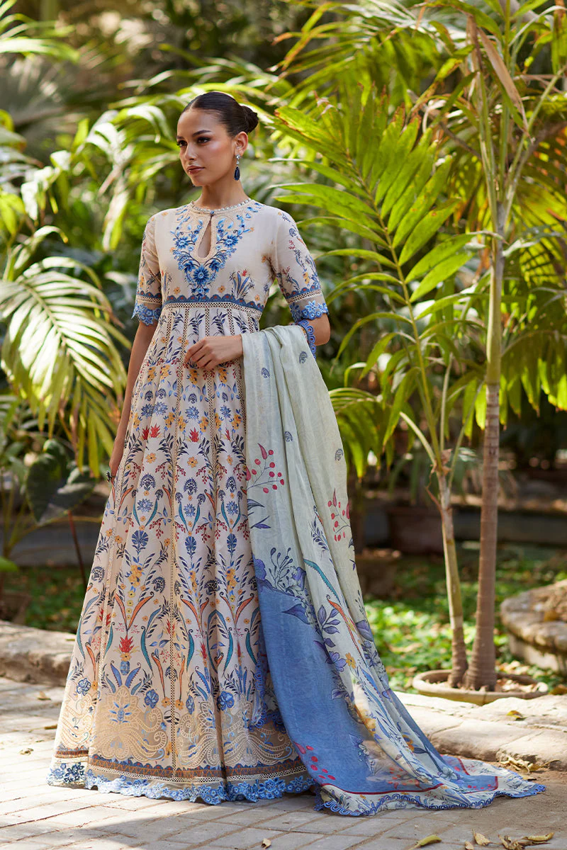 Unstitched Chikankari Lawn - Image 7