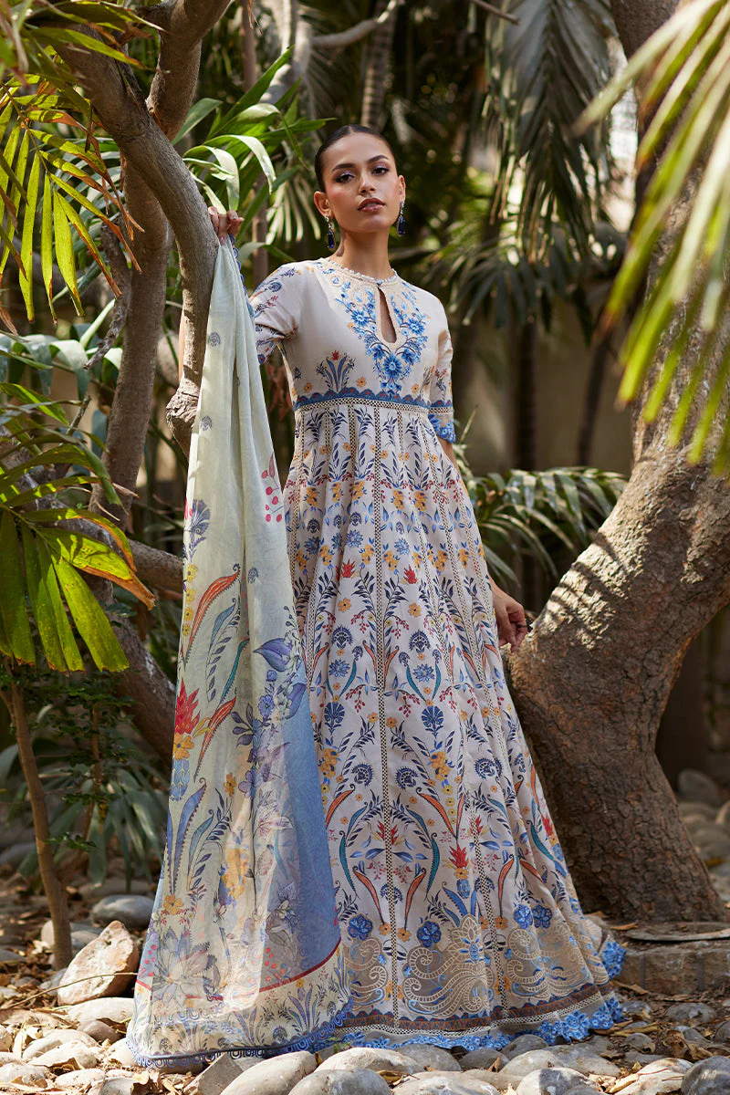 Unstitched Chikankari Lawn - Image 8