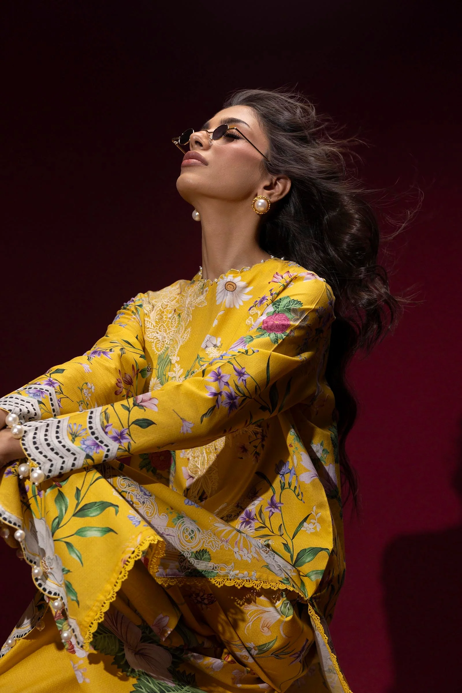 Unstitched Lawn 2 Piece Suit - Image 2