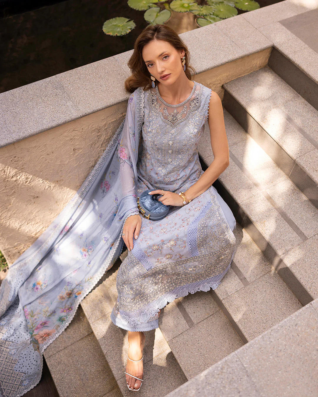 Zinnia Embroidered Lawn - Image 3