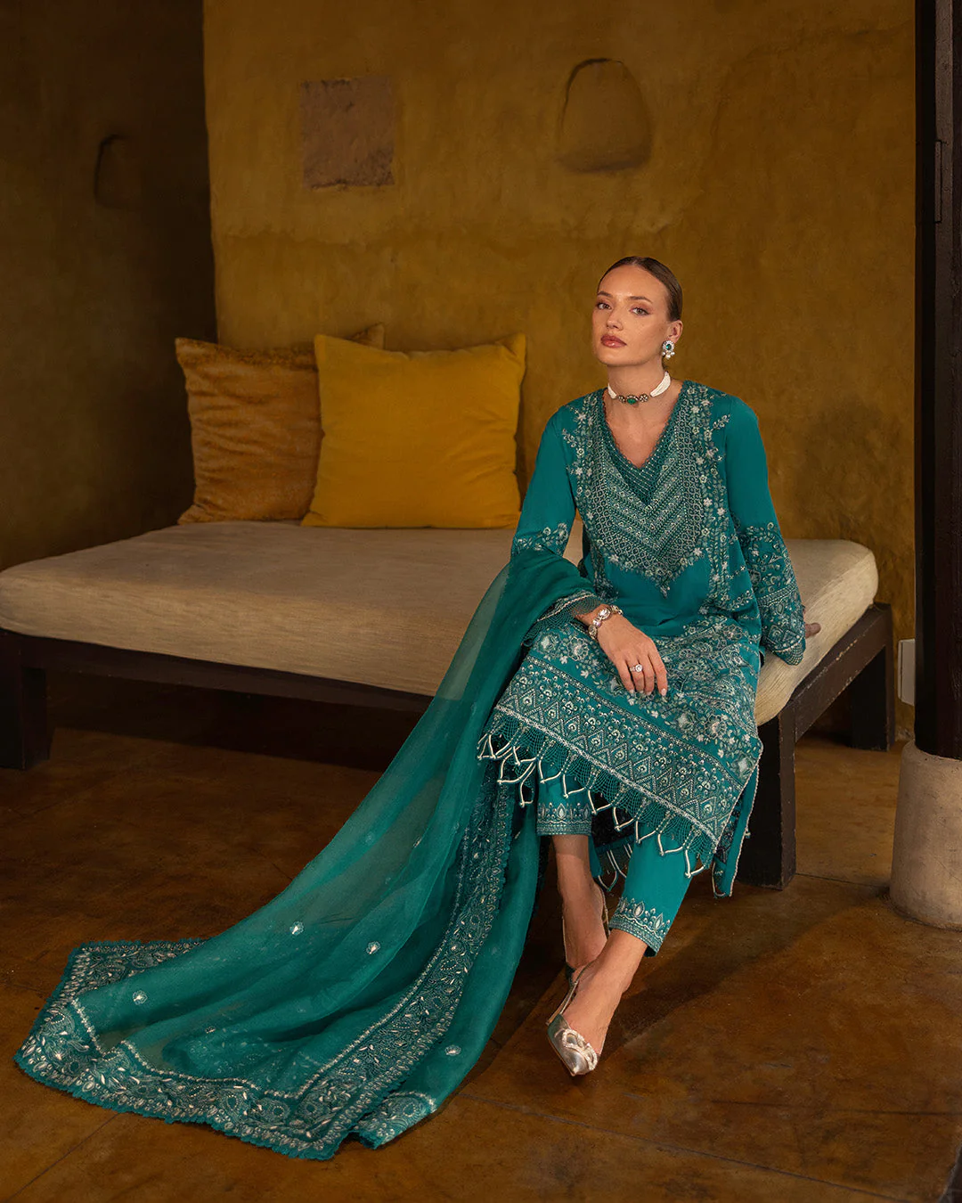 Zinnia Embroidered Lawn - Image 4