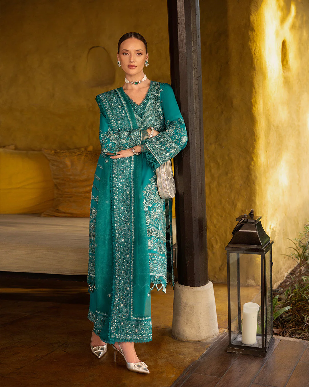 Zinnia Embroidered Lawn - Image 6