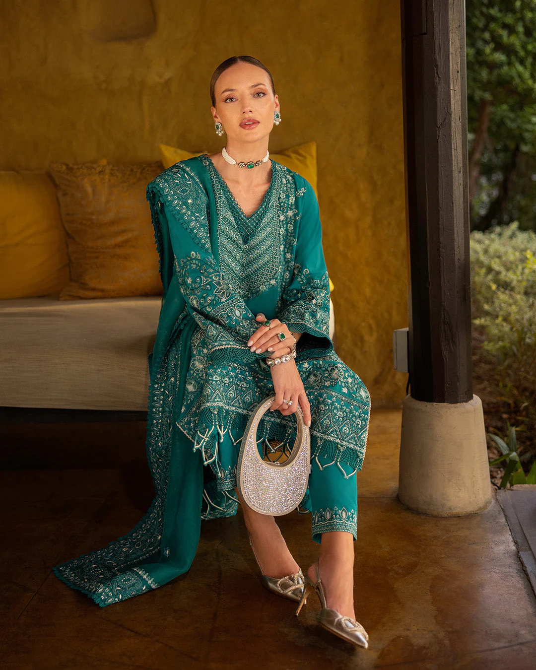 Zinnia Embroidered Lawn - Image 7